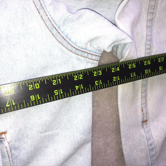 Levis Men's Jeans Jacket Large Vintage Made in the USA Light Wash - Picture 6 of 16